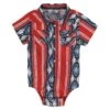 Wrangler Red And Blue Aztec Onesie -Ariat || HOOey || Cinch Shop 112329291 LF01 SWLL PRD