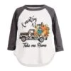 Kids Pumpkin Truck Raglan Sleeve Top -Ariat || HOOey || Cinch Shop 17442058 9e0119d1 d299 43f7 b082 606ccb4e7ccd