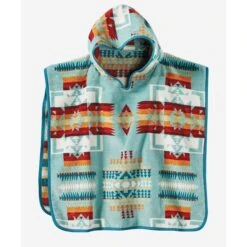 Pendleton Aqua Chief Joseph Kids Hooded Bath Towel