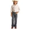 Boys Rock & Roll Dark Vintage Wash Bootcut Jeans -Ariat || HOOey || Cinch Shop BB 3573