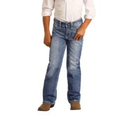 Boy's Rock & Roll Regular Fit BB Gun Bootcut Jeans
