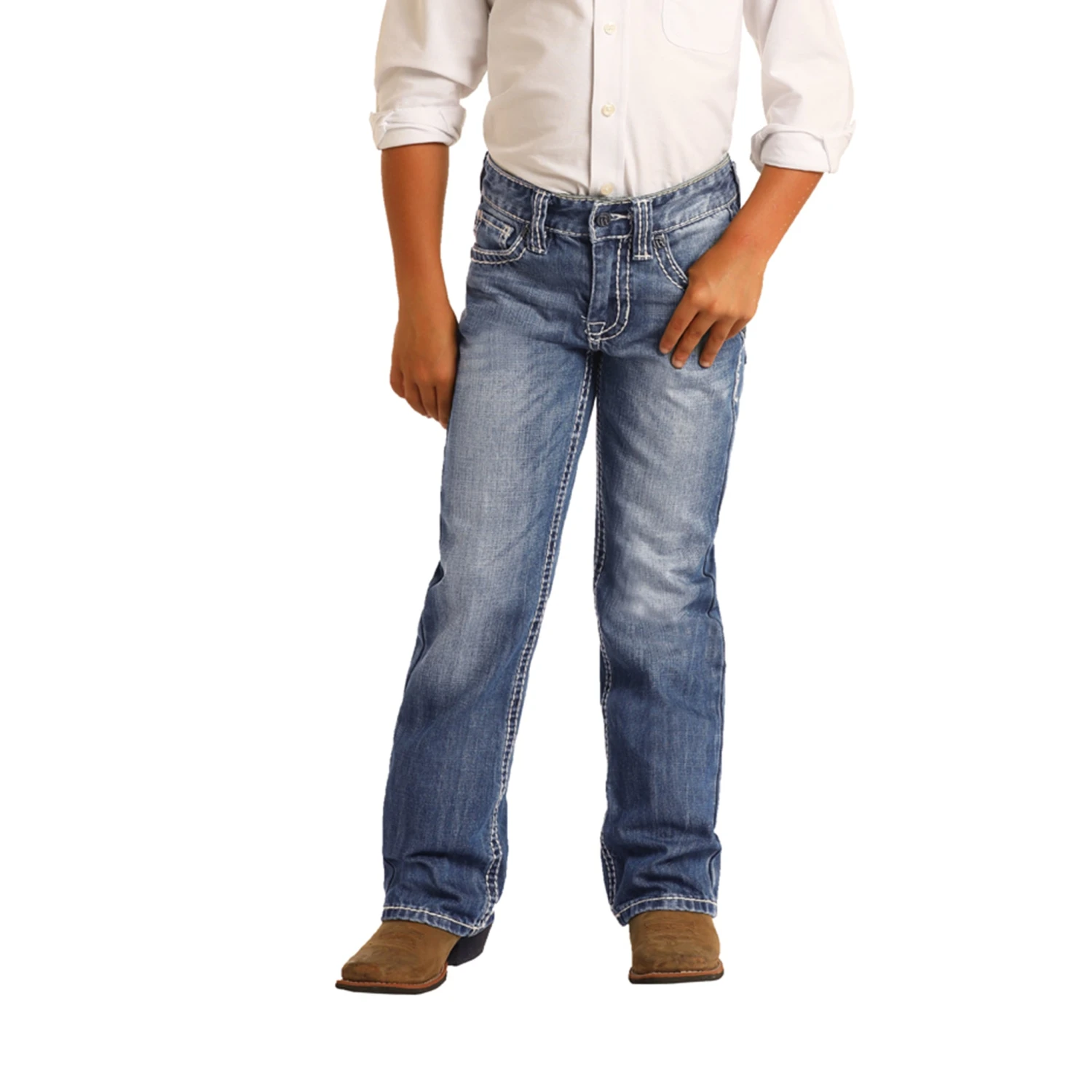 Boy's Rock & Roll Regular Fit BB Gun Bootcut Jeans 3 Boy's Rock & Roll Regular Fit BB Gun Bootcut Jeans