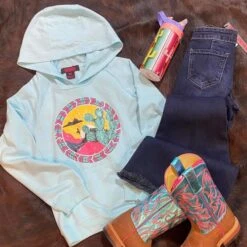 Rock & Roll Cowgirl Southwest Cactus Hoodie -Ariat || HOOey || Cinch Shop FB IMG 1662050927805