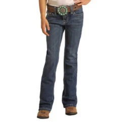 Girls Rock & Roll Boot Cut Fashion Stretch Jeans