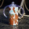Acid Wash Cowprint Sippy Cup -Ariat || HOOey || Cinch Shop IMG 8527