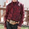 Boy's Cinch Navy And Red Paisley -Ariat || HOOey || Cinch Shop MTW7060314