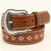 1/4" Multi-Colored Embroidered Belt -Ariat || HOOey || Cinch Shop Nocona Boys Southwestern Belt prdcode 67366 s n44360081