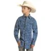 Rock & Roll Boys Blue Vintage Paisley Long Sleeve -Ariat || HOOey || Cinch Shop RRBSOSR0PT