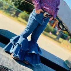 Toddler Denim Double Bells